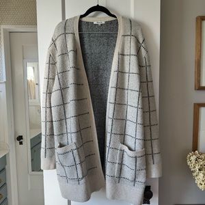 Madewell Ryder windowpane cardigan | medium